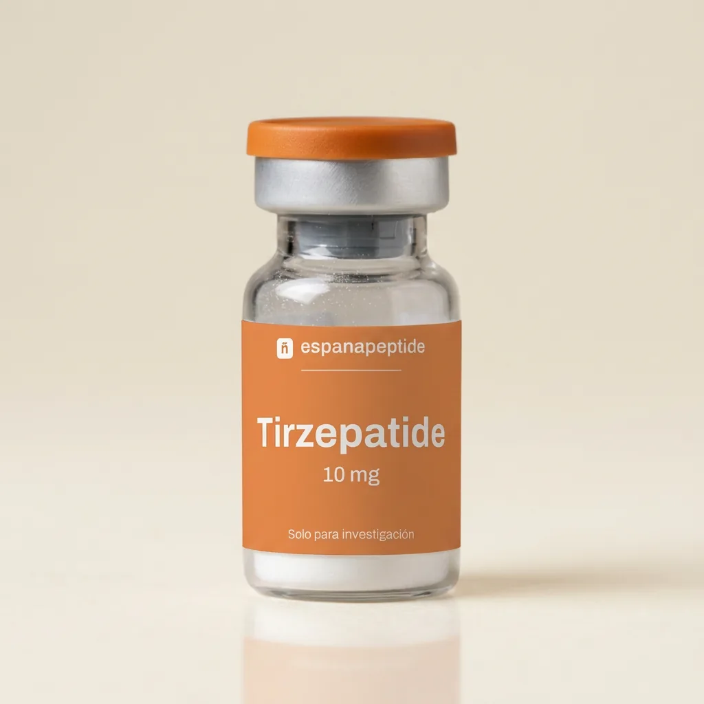 Tirzepatide 10mg vial de péptido de investigación